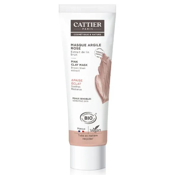Cattier masque argile rose Bio