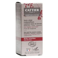 Cattier Soin ciblé redensifiant contour yeux et lèvres bio