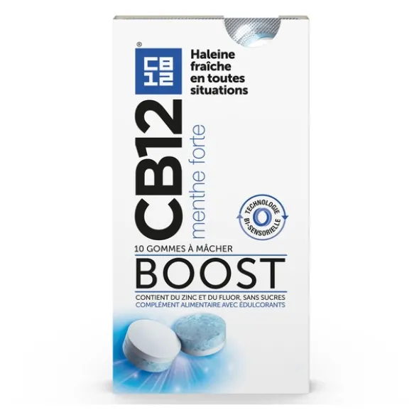 CB12 Boost gommes à mâcher Menthe forte