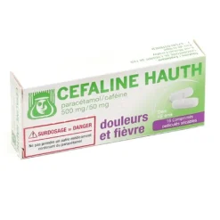 Cefaline Hauth paracétamol 500 mg/ caféine 50 mg comprimé