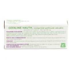 Cefaline Hauth paracétamol 500 mg/ caféine 50 mg comprimé