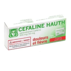 Cefaline Hauth paracétamol 500 mg/caféine 50 mg sachet
