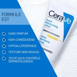 Cerave Crème hydratante visage SPF 50