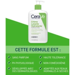 CeraVe Crème lavante hydratante