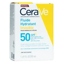 Cerave Fluide hydratant invisible SPF 50