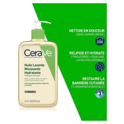 Cerave Huile lavante moussante hydratante