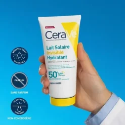 Cerave Lait solaire invisible hydratant SPF 50+