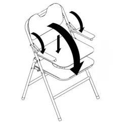 Chaise de toilette pliante Omega