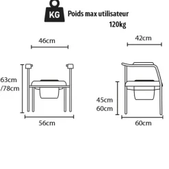 Chaise garde robe 4 en 1 Alustyle