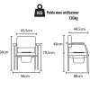 Chaise garde robe à roulettes Océan