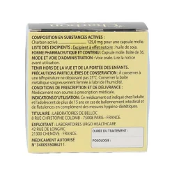 Charbon de Belloc capsule Ballonnement