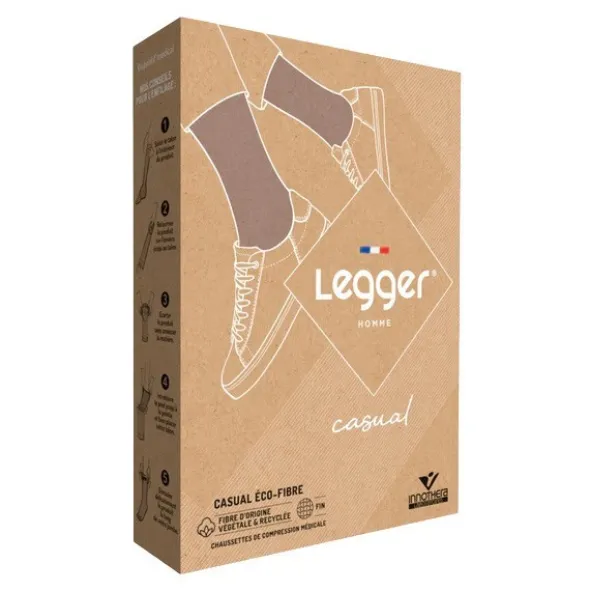 Chaussettes de contention Homme Legger Casual Eco Fibre classe 2