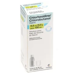 Chlorhexidine Chlorobutanol bain de bouche