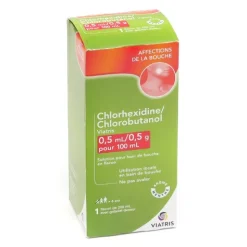 Chlorhexidine Chlorobutanol bain de bouche