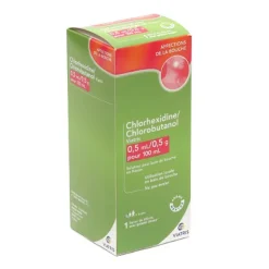 Chlorhexidine Chlorobutanol bain de bouche