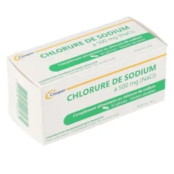 Chlorure de sodium 500 mg gélules
