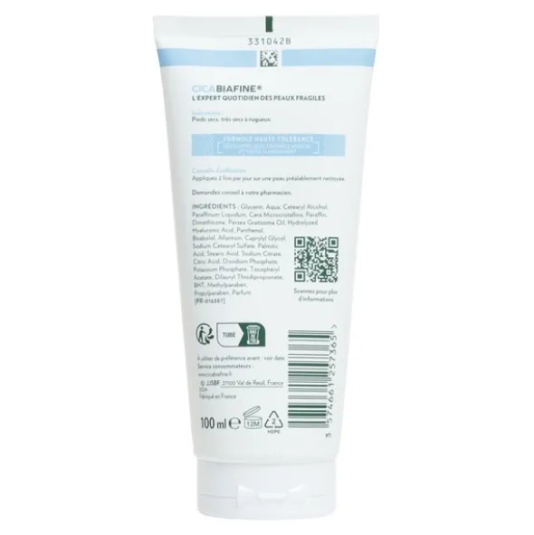 Cicabiafine crème pieds secs anti-fendillements