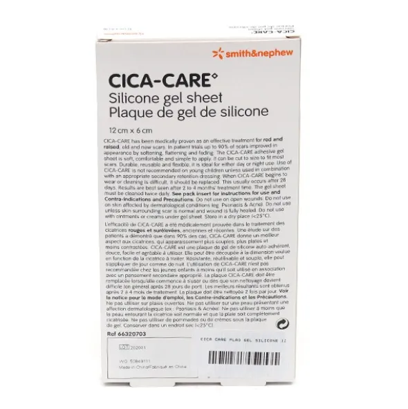Cica Care plaque de gel de silicone