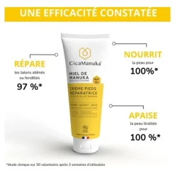 CicaManuka Crème pieds réparatrice bio