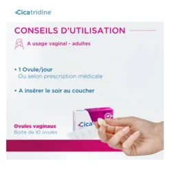 Cicatridine ovules à l'acide hyaluronique