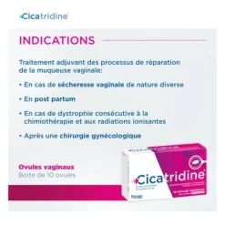 Cicatridine ovules à l'acide hyaluronique