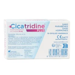 Cicatridine Plus ovule Sécheresse intime