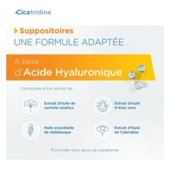 Cicatridine suppositoires