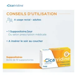 Cicatridine suppositoires