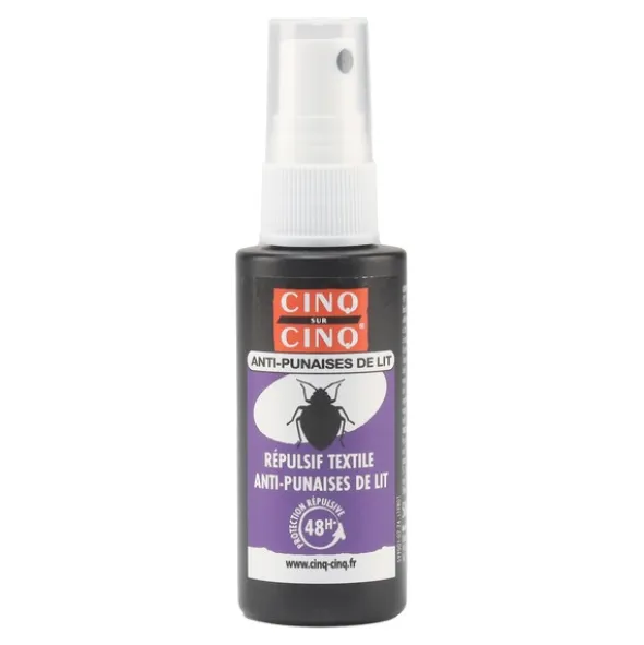 Cinq sur Cinq Spray Répulsif Textile Anti punaise de lit