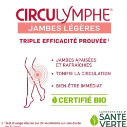 Circulymphe Jambes légères Gel externe Bio