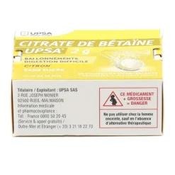 Citrate de Betaine UPSA 2 g Citron comprimé effervescent