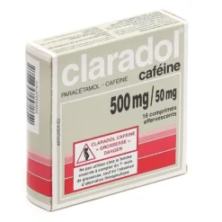 Claradol 500 mg caféiné comprimé effervescent