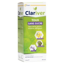 Clariver sirop toux sans sucre