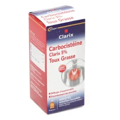 Clarix expectorant sans sucre adultes sirop