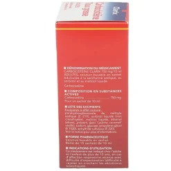 Clarix Toux grasse Carbocistéine 750 mg stick sans sucre