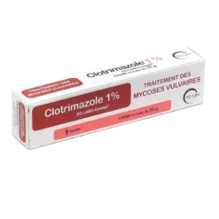 Clotrimazole 1 % crème mycose vulvaire