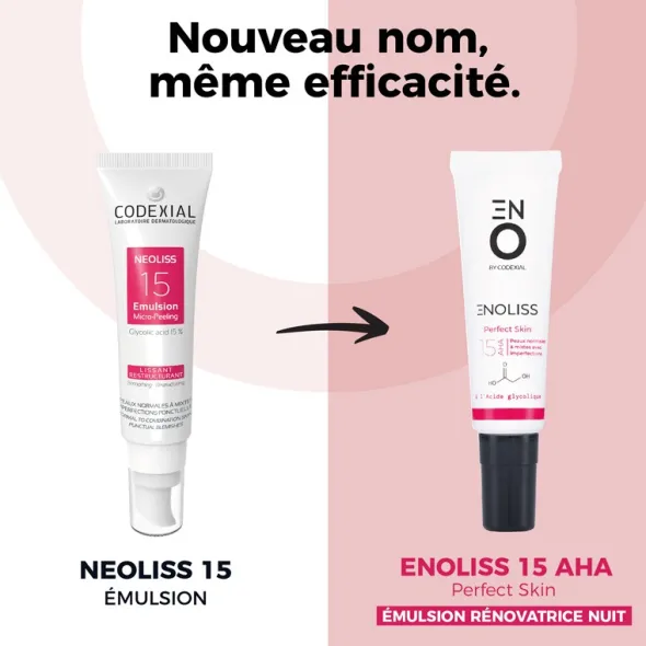 Codexial Enoliss Perfect skin 15 AHA émulsion rénovatrice nuit