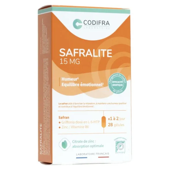 Codifra Safralite 15 mg gélules