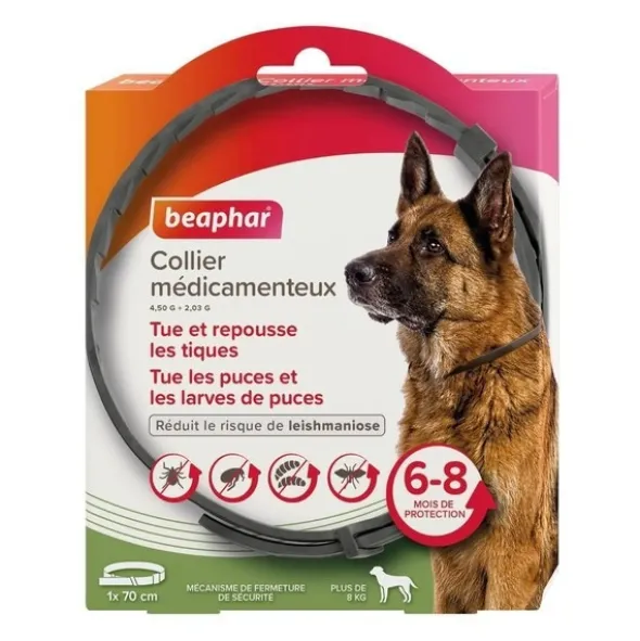Collier anti puce chien Beaphar