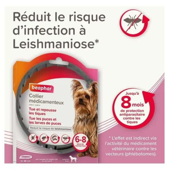 Collier anti puce chien Beaphar