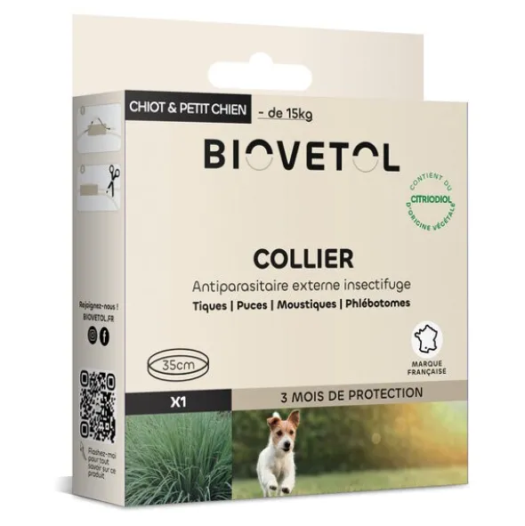 Collier anti puce chien Biovetol