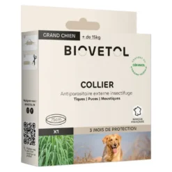 Collier anti puce chien Biovetol