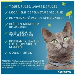 Collier anti puces Seresto Chat