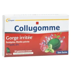 Collugomme gorge irritée gommes