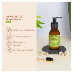 Comme Avant Dentifrice à l'argile blanche Menthe bio
