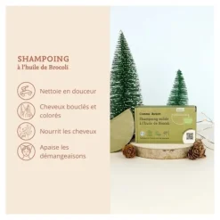 Comme Avant shampoing solide à l'huile de brocoli bio