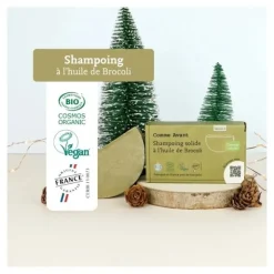 Comme Avant shampoing solide à l'huile de brocoli bio