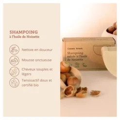 Comme Avant Shampoing solide à l'huile de Noisette bio