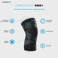 Compex Activ Knee+ genouillère compressive