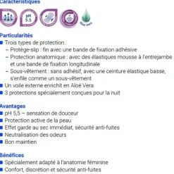 Confiance Lady protections anatomiques Nuit 6 gouttes